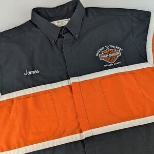 Harley Davidson GATEWAY TO THE WEST Uniform Shirt XXL Mechanic Technician Dealer